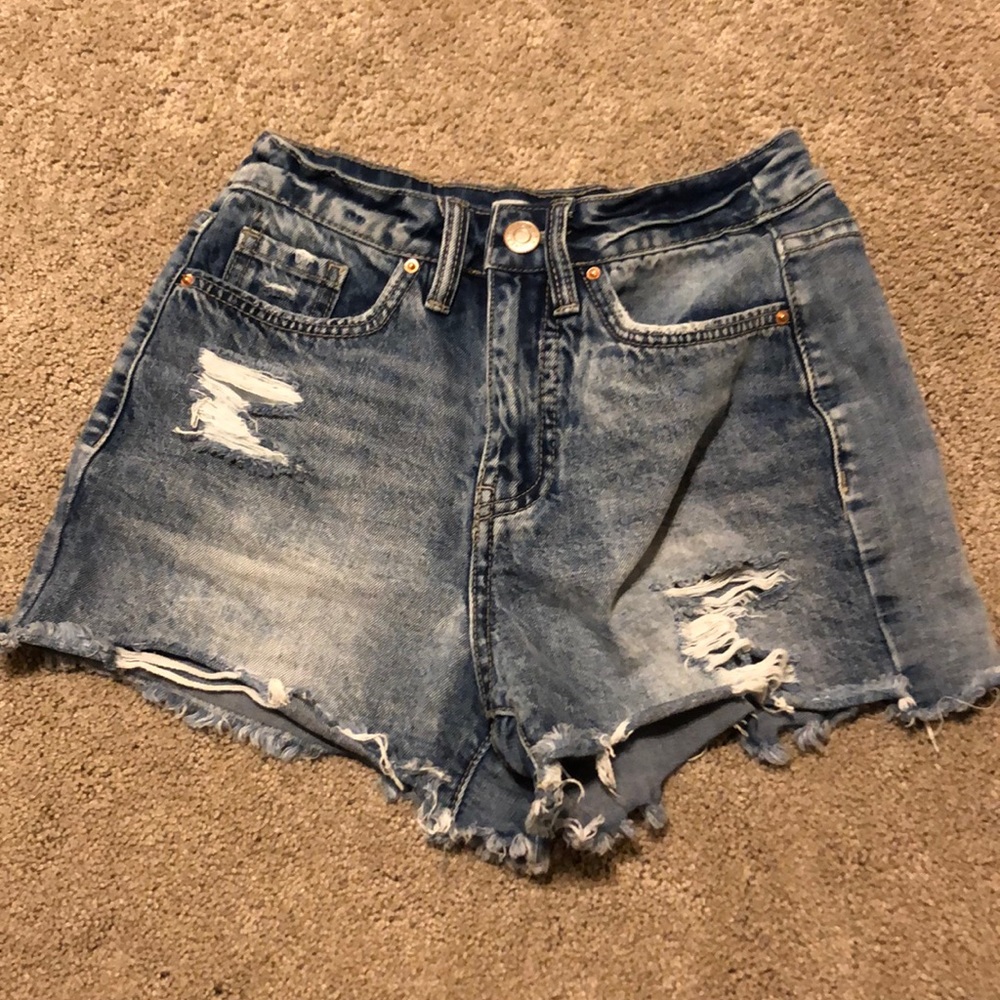 Denim shorts
